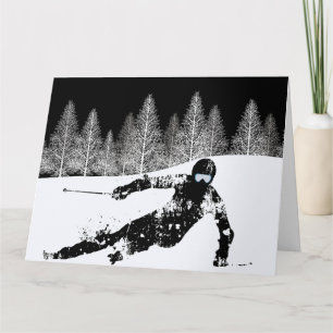 Carte skieur professionnel, ski snowboard