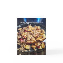 Skillet Apple Crisp Recipe Card
