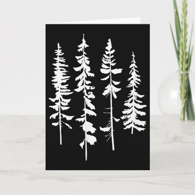 Carte Skinny Ne Trees, Ne Tree Graphic Tee For Nature Lo (Devant)