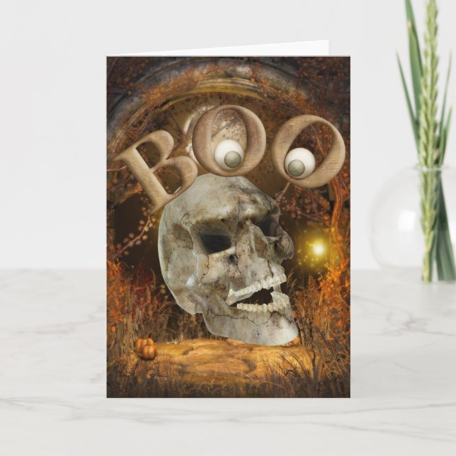 Carte Skull Halloween (Devant)