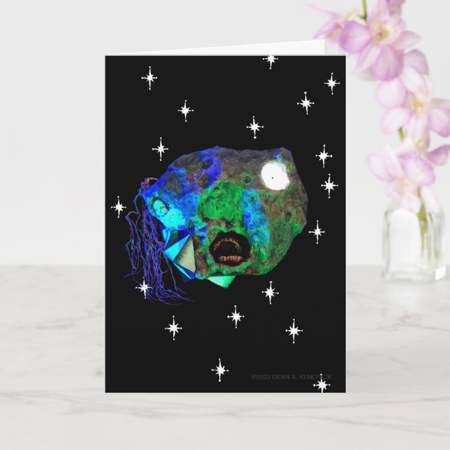 Carte Skwot au-dessus de Master Asteroidhead avec Alien  (Orchidée)