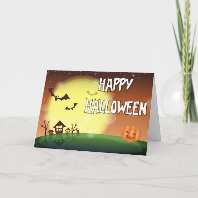 Carte Sky Happy Halloween Soirée (Devant)