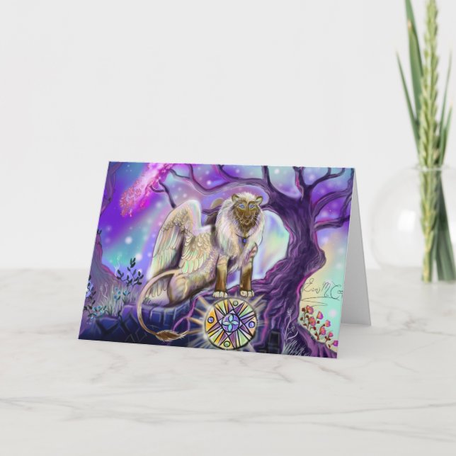 Carte Sky Lion~Cartes de voeux (Devant)