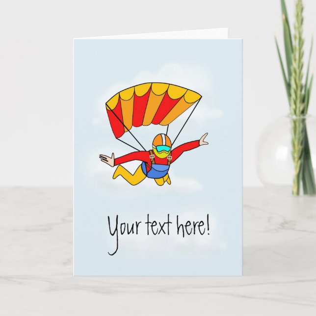 Carte Skydive - Add your own text! (Devant)