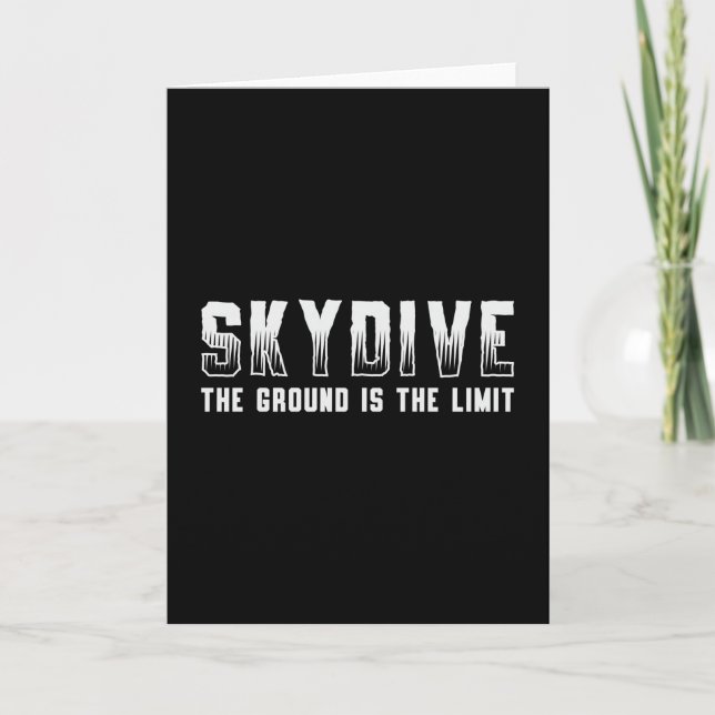 Carte Skydiver Skydive (Devant)