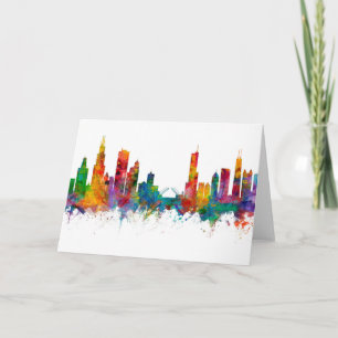 Carte Skyline de l'Illinois