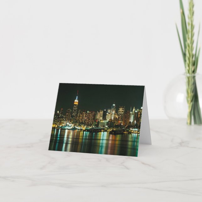CARTE SKYLINE DE NEW YORK (Devant)