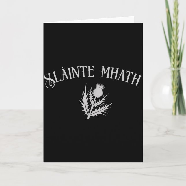 Carte Slàinte Mhath Scottihistle Emblem Scotland Pride C (Devant)
