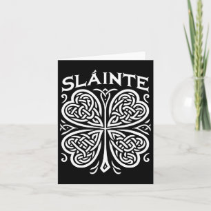Carte Slainte Shamrock Acclamations Irlandaises Saint-Pa