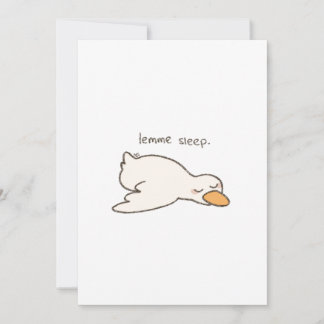 Carte Sleepy Duck