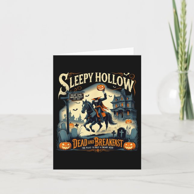 Carte Sleepy Hollow Breakfast Soky Halloween  (Devant)