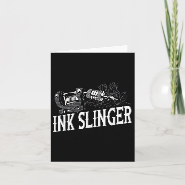 Carte Slinger d'encre - Artiste de tatouage (Devant)