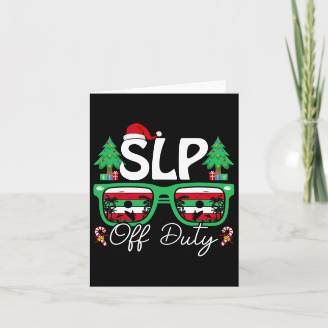 Carte Sloff Duty Xmas Discours Langue Pathologiste Chri (Devant)