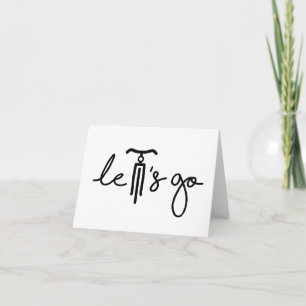 Carte Slogan a fait le tour de Slogan. Allons à vélo.