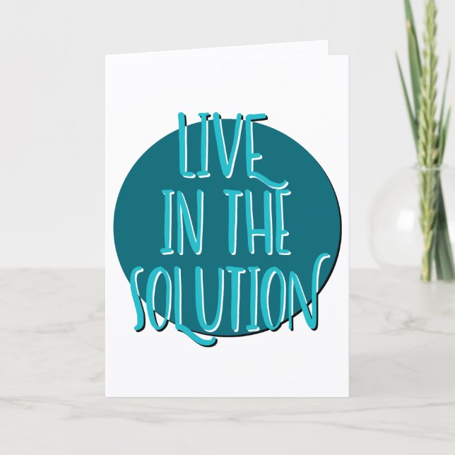 Carte Slogan de récupération de l'anniversaire de la sol (Devant)