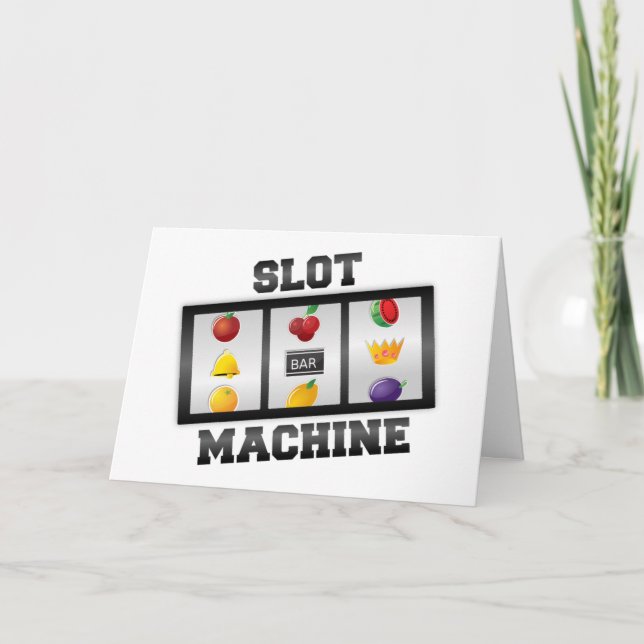 Carte Slot Machine - Bonne Chance ! (Devant)