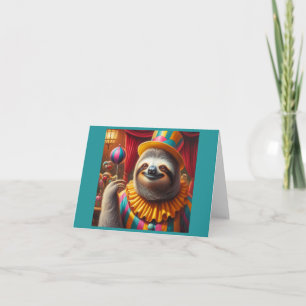 Carte Sloth Clown
