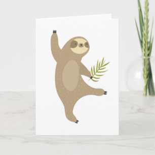 Carte Sloth Dancing   Pourquoi Pas ?