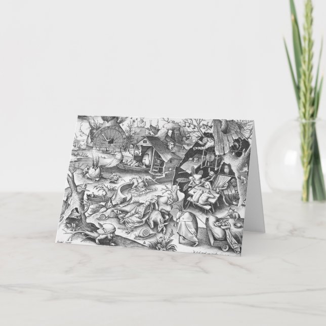 Carte Sloth (Desidia), Les Sept Péchés Mortels (Devant)