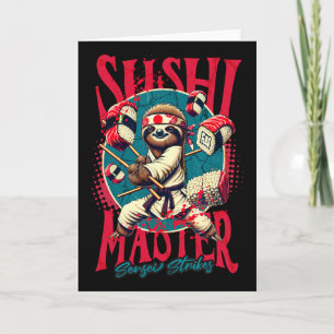 Carte Sloth Karate Sushi Master