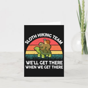 Carte Sloth-shirt Funny Sloth Randonnée Team Hommes Femm