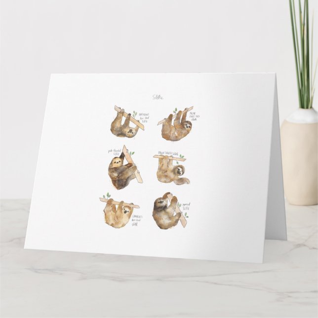 Carte Sloths Classic (Devant)