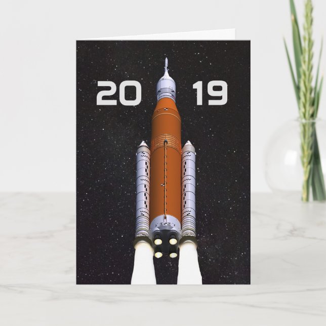 Carte SLS customisée SLS Space Rocket Graduation Party (Devant)