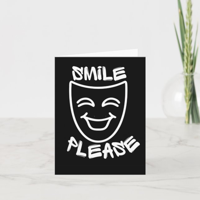 Carte Smile S'Il Vous Plaît Sticker (Devant)