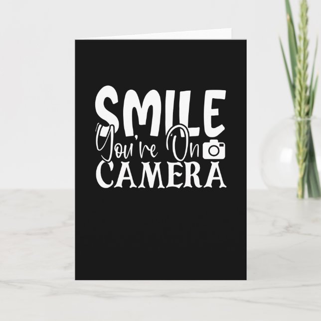 Carte Smile You On Camera (Devant)