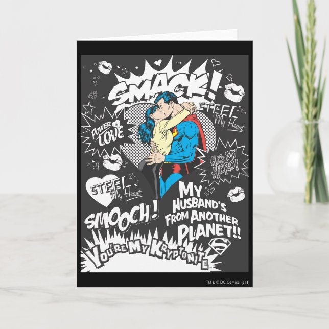 Carte Smooch, Smack - Collage (Devant)