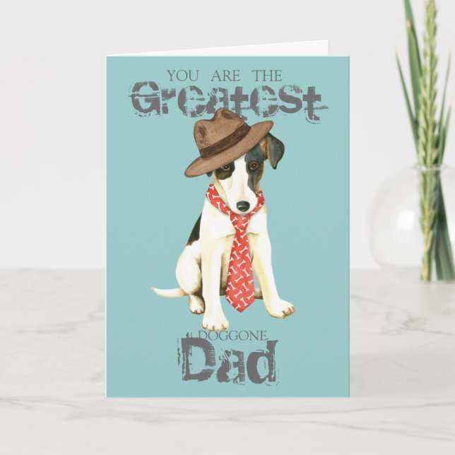 Carte Smooth Fox Terrier Papa (Devant)