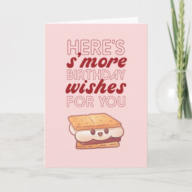 Carte S'more Wives For You mignon Food Pun Drôle Anniver (Devant)