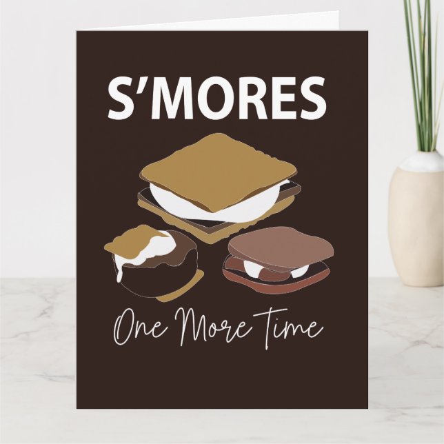 Carte Smores S'Mores Dessert Une Fois De Plus Smore (Devant)