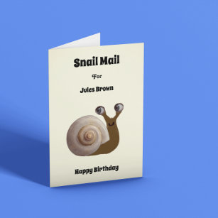 Carte Snail Mail Personnalisable Anniversaire