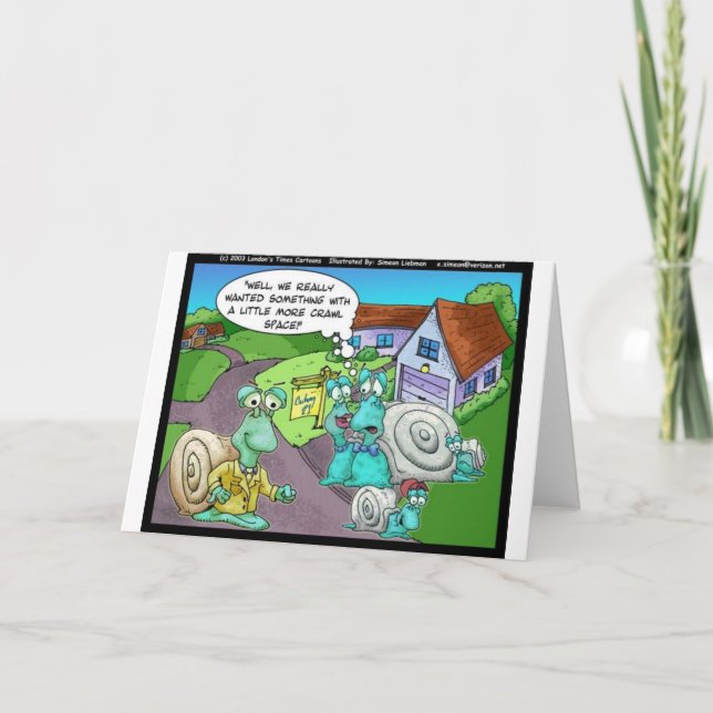 Carte Snail Ventes Immobilières Drôle Cadeaux et Objets  (Devant)