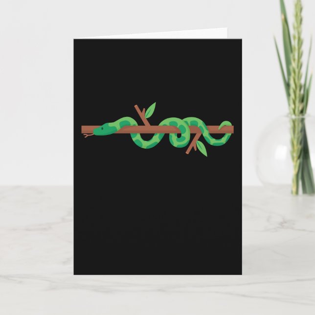 Carte Snake Cobra serpents animaux reptiles animaux pyth (Devant)