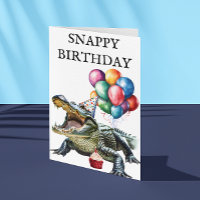 Snappy Anniversaire Alligator Funny Crocodile