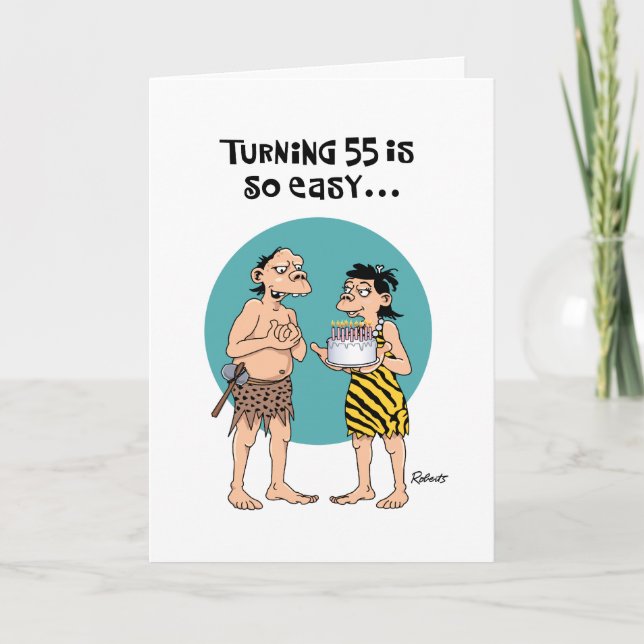 Carte Snarky 55e anniversaire Salutation (Devant)