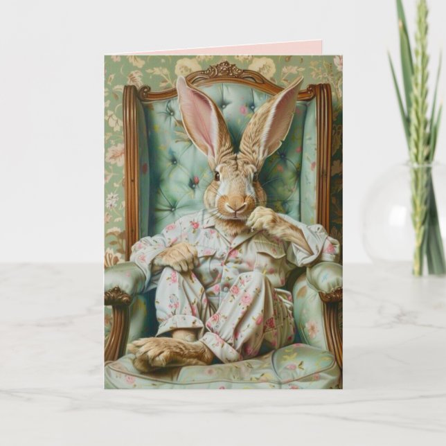 Carte Snarky Rabbit Easter Card (Devant)