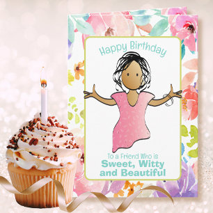 Carte Snarky Sassy Funny Dit Une Femme Caricature Annive