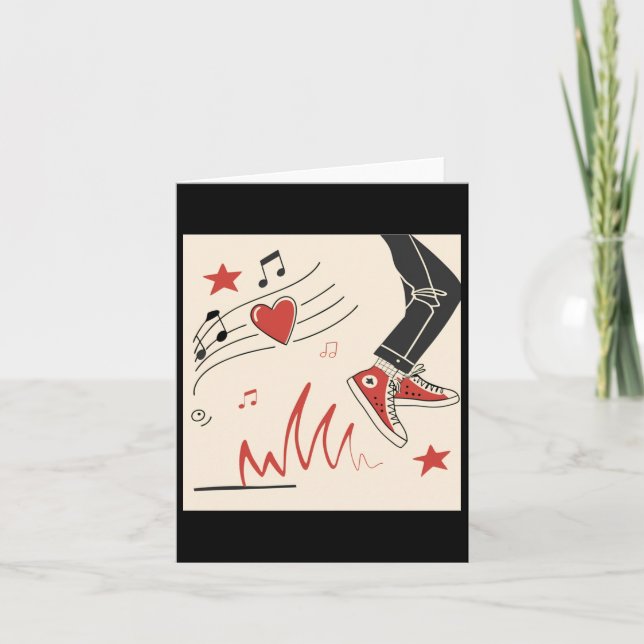 Carte Snicker Music Colorful Expressive Art numérique Il (Devant)