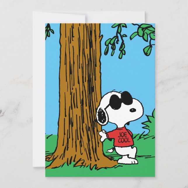 Carte Snoopy "Joe Cool" debout (Devant)