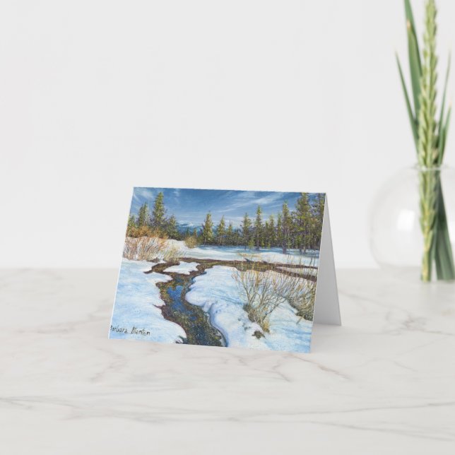 Carte "Snow Melt" de Barbara Stanton : Note Card (Devant)