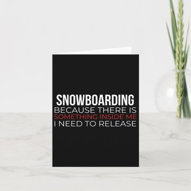 Carte Snowboard Alpine Winter Sports Snowboard (Devant)