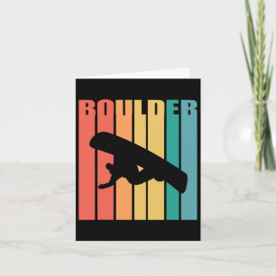 Carte Snowboard Boulder Colorado les années 70 Silhouett