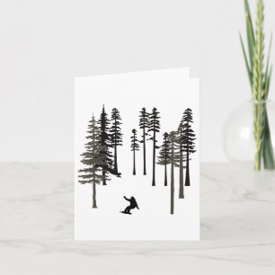Carte Snowboard Cool Freestyle Snowboardeur En Grand Pi