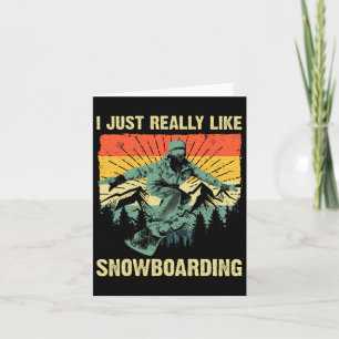 Carte Snowboard cool Pour Hommes Femmes Snowboard Ski S