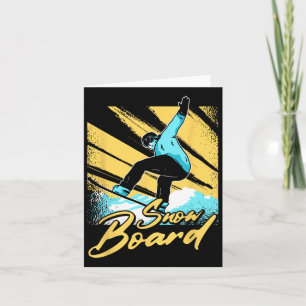 Carte Snowboard Extreme Sports d'hiver Snowboard Snowboa