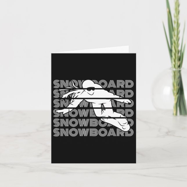 Carte Snowboard Femmes Snowboard Snowboard Snowboard (Devant)