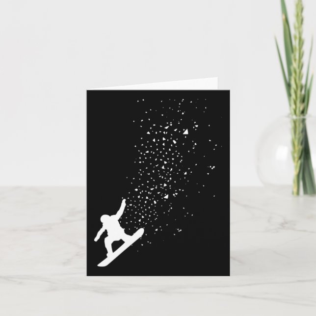 Carte Snowboard Freestyle Snowboard Cadeau (Devant)
